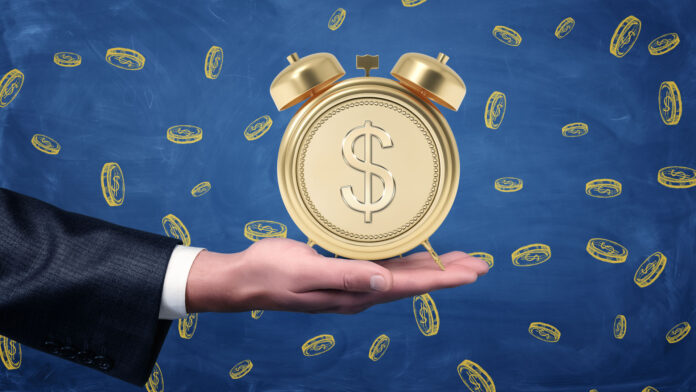 Man's,Hand,With,Palm,Facing,Up,To,Hold,An,Alarm