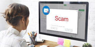 Spotting Email Scams An employee reading phishing email