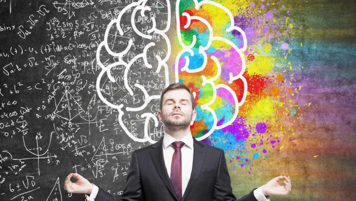 Emotional Intelligence Businessman with both IQ and EQ