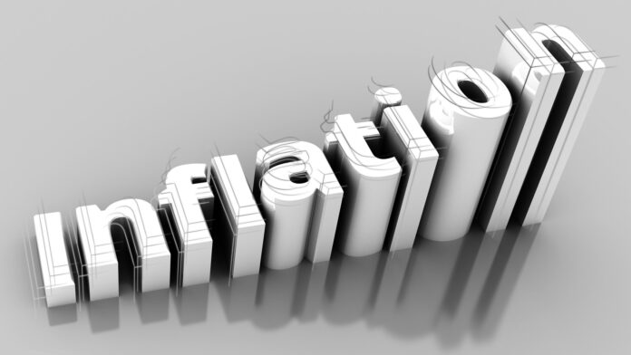 Word,Inflation,On,Up,Trend,,With,Growth,Inflation,Chart,And