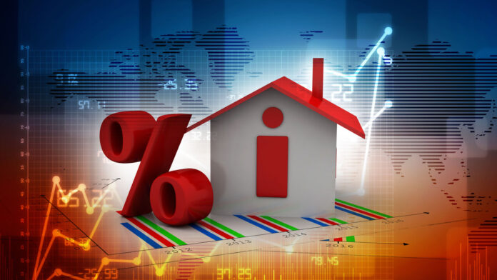 3d,Rendering,House,And,Percent,Symbol