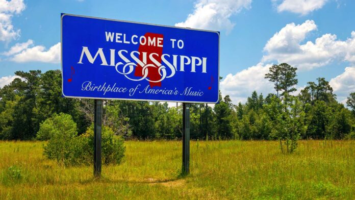 Mississippi,Welcome,Sign,With,The,Words,"birthplace,Of,America's,Music"