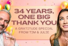 34 Years, One Big Thank You — A Gratitude Special from Tim & Julie